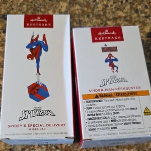 Hallmark Spider-Man Keepsake Ornaments - Red and Blue 2